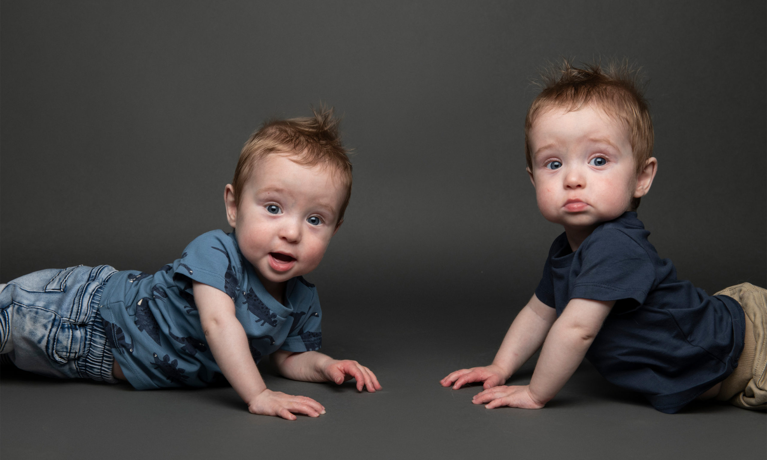 cute male baby twins crawling on how to make my baby a model in Melbourne blog