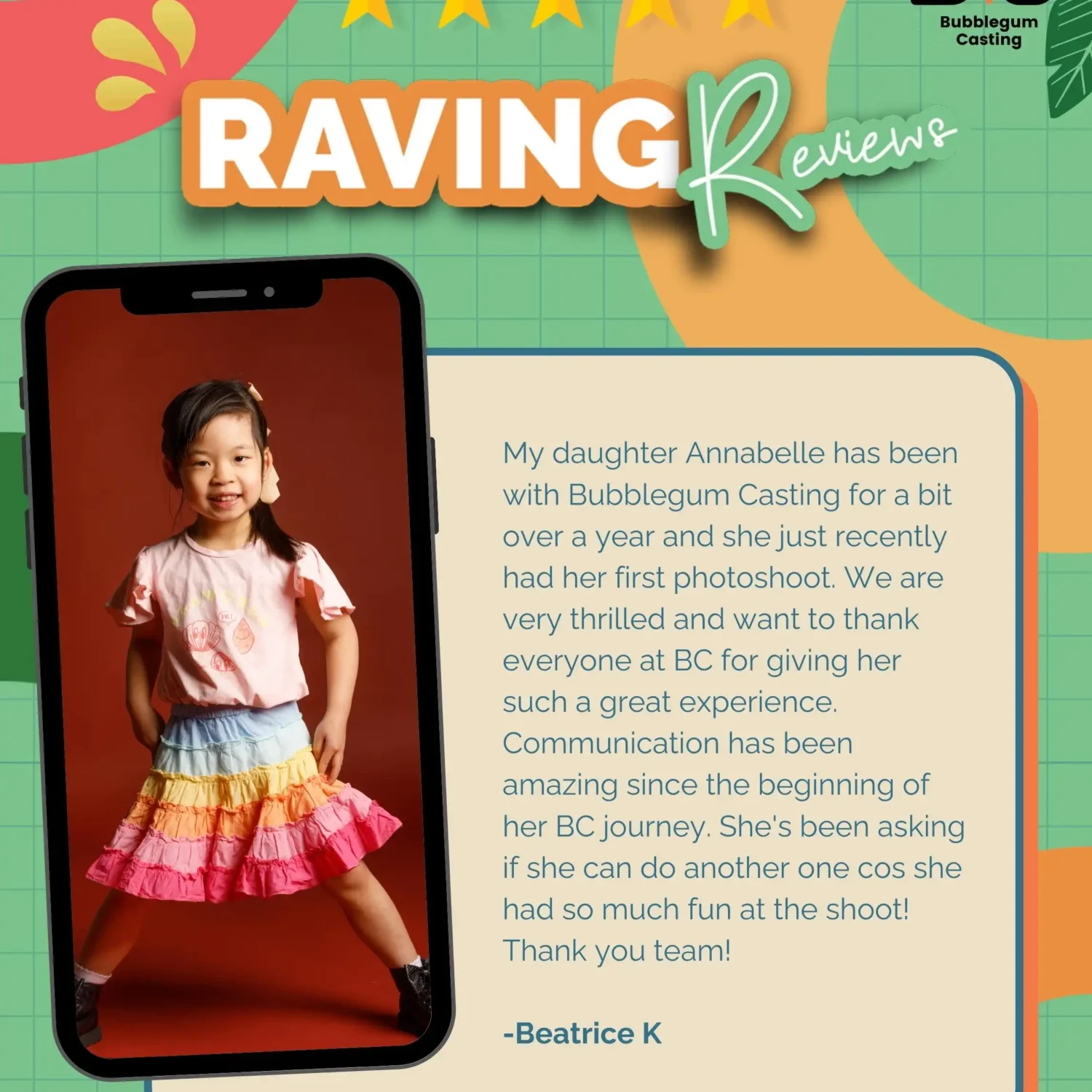 Bubblegum Casting Raving Reviews - Beatrice