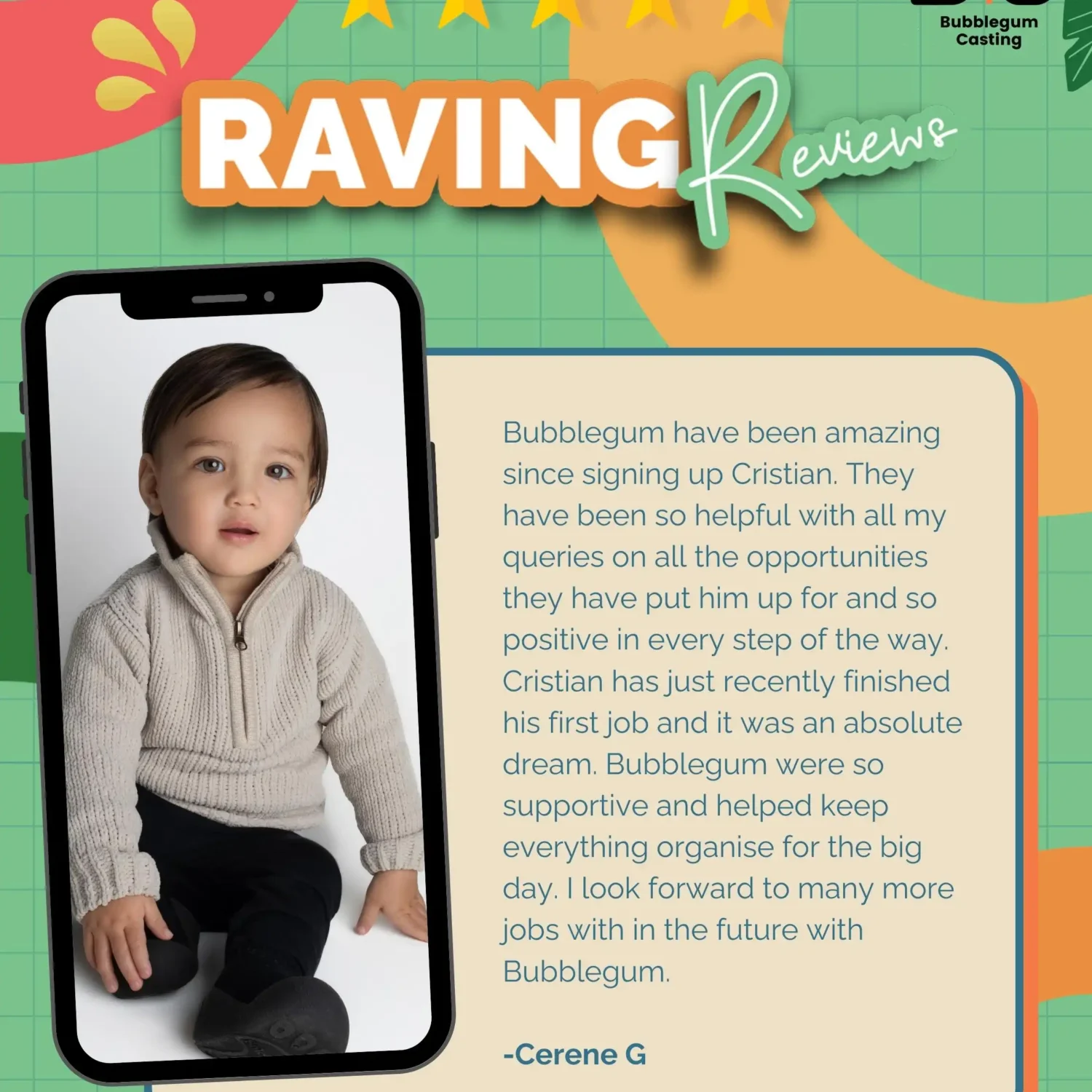 Bubblegum Casting Raving Reviews - Carene