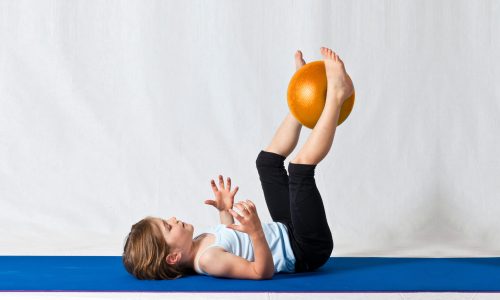 kid doing yoga for acting techniques to practice at home